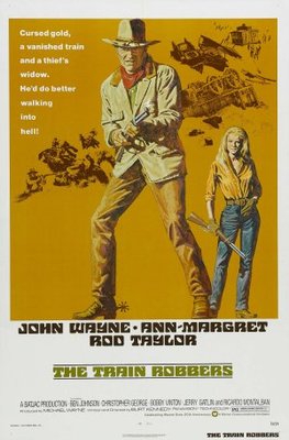 The Train Robbers movie poster (1973) canvas poster