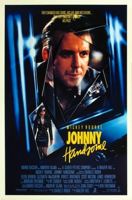 Johnny Handsome movie poster (1989) wooden framed poster