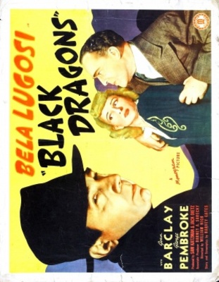 Black Dragons movie poster (1942) metal framed poster