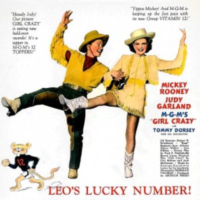 Girl Crazy movie poster (1943) metal framed poster