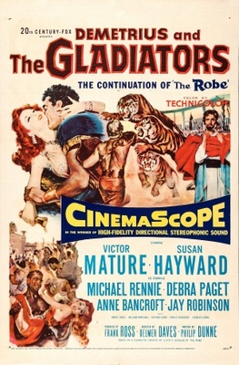 Demetrius and the Gladiators movie poster (1954) poster