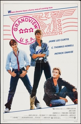 Grandview, U.S.A. movie poster (1984) wood print