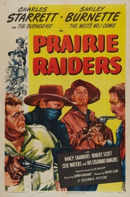 Prairie Raiders movie poster (1947) metal framed poster