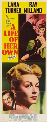 A Life of Her Own movie poster (1950) wood print