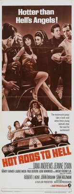 Hot Rods to Hell movie poster (1967) wood print