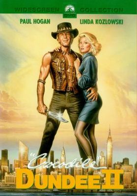 'Crocodile' Dundee II movie poster (1988) wooden framed poster