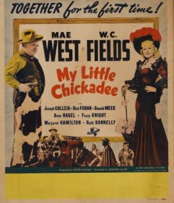 My Little Chickadee movie poster (1940) wood print
