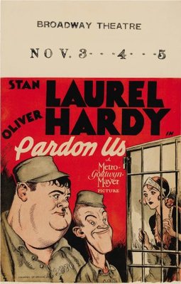 Pardon Us movie poster (1931) canvas poster