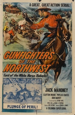 Gunfighters of the Northwest movie poster (1954) wooden framed poster