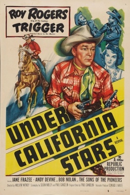 Under California Stars movie poster (1948) metal framed poster