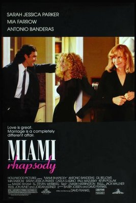 Miami Rhapsody movie poster (1995) metal framed poster