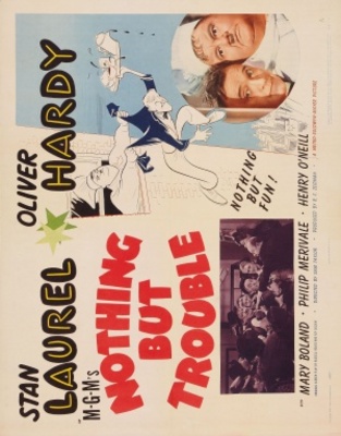 Nothing But Trouble movie poster (1944) wooden framed poster