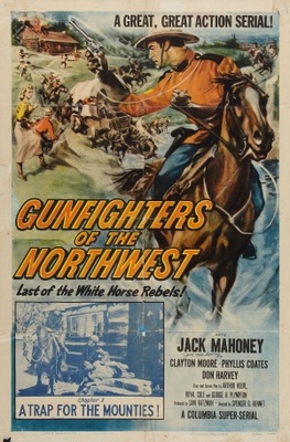 Gunfighters of the Northwest movie poster (1954) wooden framed poster