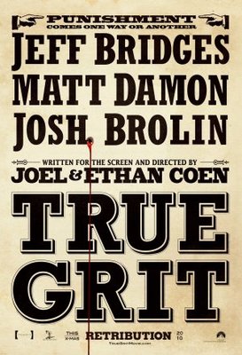 True Grit movie poster (2010) Stickers MOV_0961a179