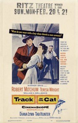 Track of the Cat movie poster (1954) metal framed poster