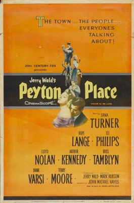 Peyton Place movie poster (1957) metal framed poster