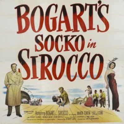 Sirocco movie poster (1951) wooden framed poster