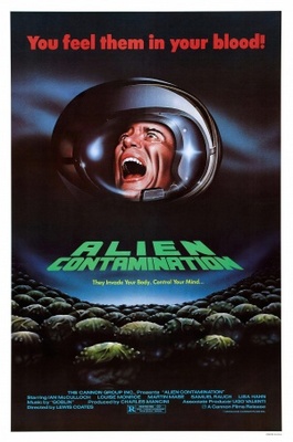 Contamination movie poster (1980) wooden framed poster