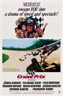 Grand Prix movie poster (1966) metal framed poster