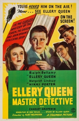 Ellery Queen, Master Detective movie poster (1940) poster with hanger