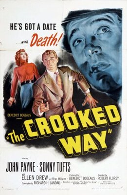 The Crooked Way movie poster (1949) metal framed poster