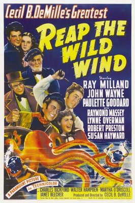 Reap the Wild Wind movie poster (1942) metal framed poster