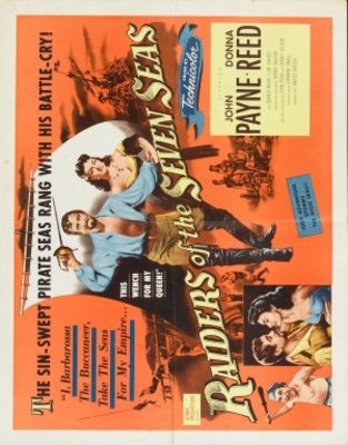 Raiders of the Seven Seas movie poster (1953) poster with hanger