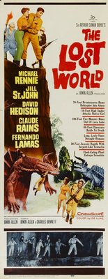 The Lost World movie poster (1960) wood print