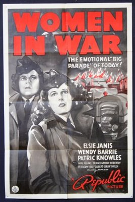Women in War movie poster (1940) pillow