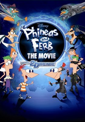 Phineas and Ferb: Across the Second Dimension movie poster (2011) poster with hanger