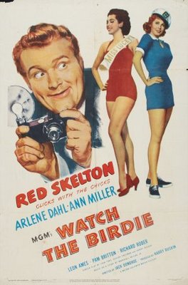 Watch the Birdie movie poster (1950) metal framed poster