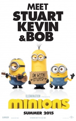 The Minions movie poster (2015) wooden framed poster