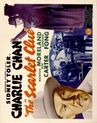 The Scarlet Clue movie poster (1945) metal framed poster