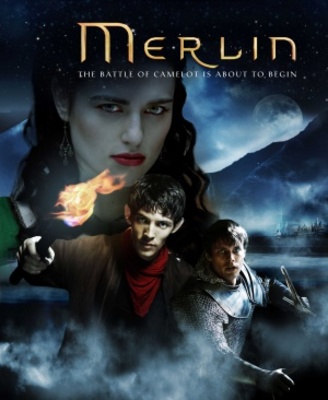 Merlin movie poster (2008) wood print