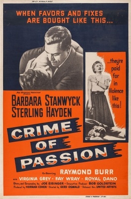 Crime of Passion movie poster (1957) pillow