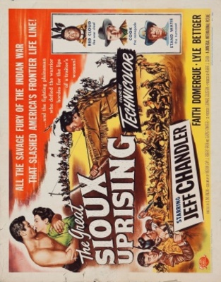 The Great Sioux Uprising movie poster (1953) poster with hanger