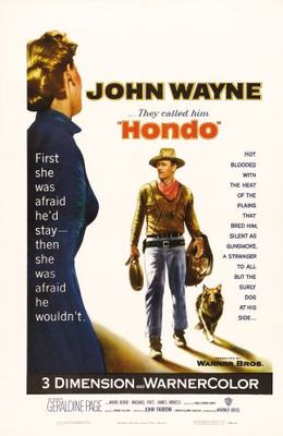 Hondo movie poster (1953) poster with hanger
