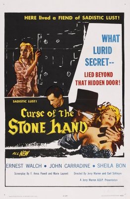 Curse of the Stone Hand movie poster (1964) pillow