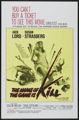 The Name of the Game Is Kill movie poster (1968) Poster MOV_0b746679