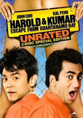 Harold & Kumar Escape from Guantanamo Bay movie poster (2008) poster with hanger