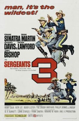 Sergeants 3 movie poster (1962) canvas poster