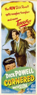 Cornered movie poster (1945) t-shirt