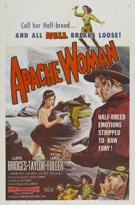 Apache Woman movie poster (1955) wooden framed poster