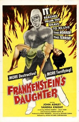Frankenstein's Daughter movie poster (1958) canvas poster