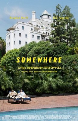 Somewhere movie poster (2010) pillow