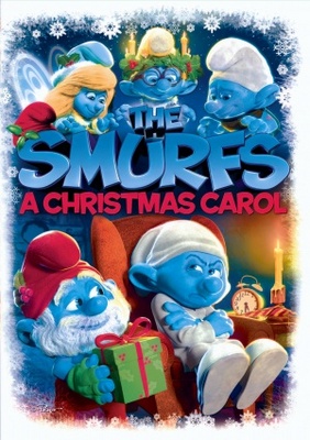 The Smurfs: A Christmas Carol movie poster (2011) wooden framed poster