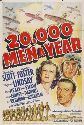 20,000 Men a Year movie poster (1939) canvas poster
