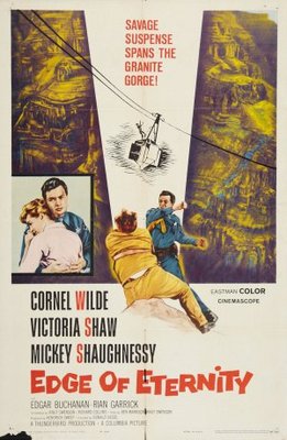 Edge of Eternity movie poster (1959) poster with hanger