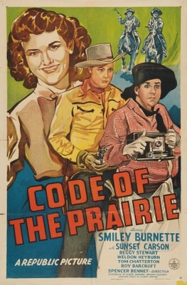 Code of the Prairie movie poster (1944) wood print