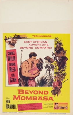 Beyond Mombasa movie poster (1956) metal framed poster